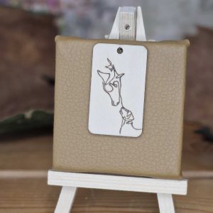 Schlüsselanhänger:Pferd & Hund im One-Line-Stil