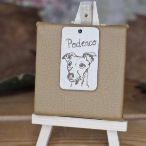 Schlüsselanhänger:Podenco mit Herz